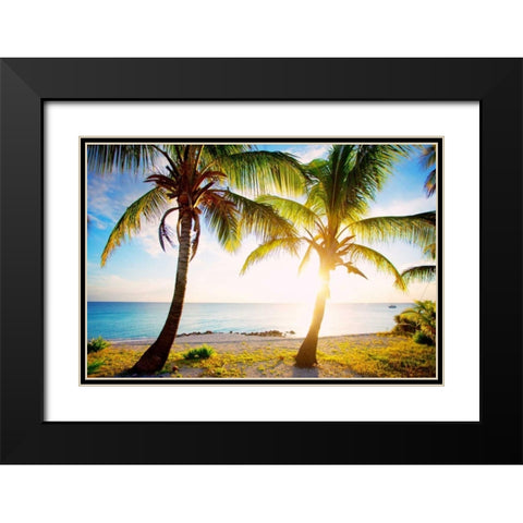 New Bimini Black Modern Wood Framed Art Print with Double Matting by Bryant, Susan