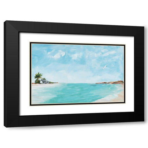 Island Home Black Modern Wood Framed Art Print with Double Matting by DeRice, Julie