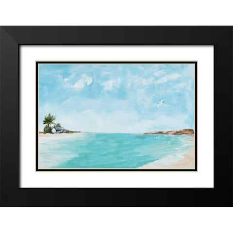 Island Home Black Modern Wood Framed Art Print with Double Matting by DeRice, Julie