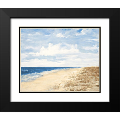 Day At The Beach Black Modern Wood Framed Art Print with Double Matting by DeRice, Julie