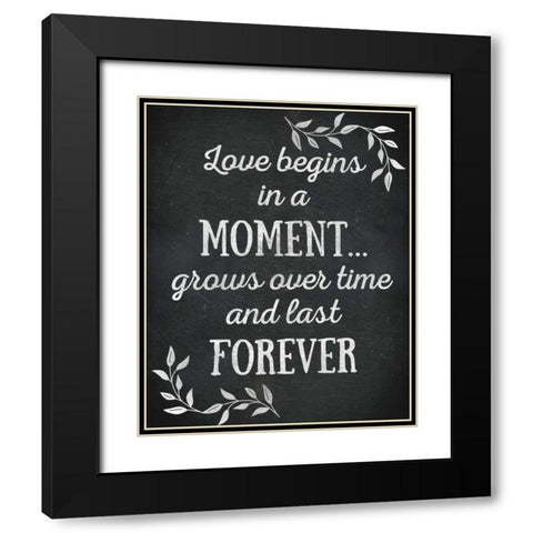 Home Forever II Black Modern Wood Framed Art Print with Double Matting by Studio, Sd Graphics