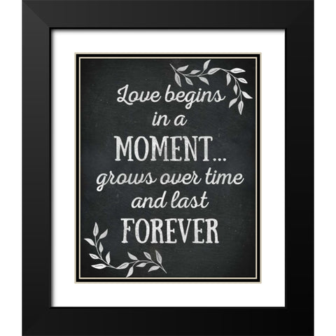 Home Forever II Black Modern Wood Framed Art Print with Double Matting by Studio, Sd Graphics
