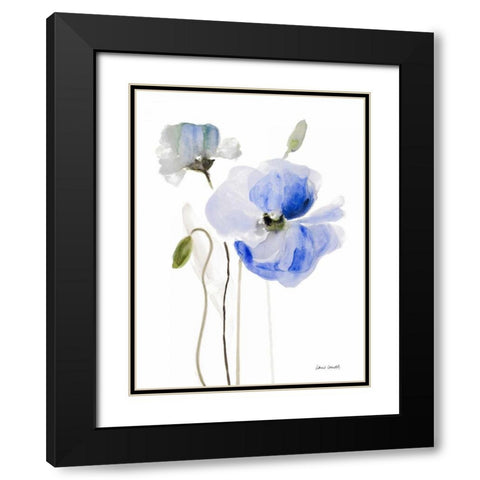 All Poppies I Black Modern Wood Framed Art Print with Double Matting by Loreth, Lanie