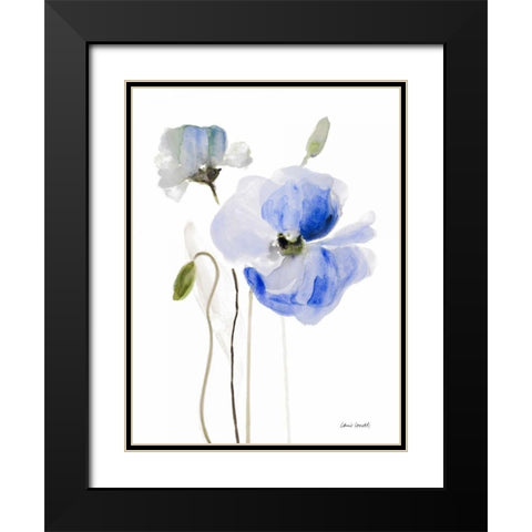 All Poppies I Black Modern Wood Framed Art Print with Double Matting by Loreth, Lanie