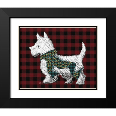 Holiday Walks Black Modern Wood Framed Art Print with Double Matting by Metz, Andi