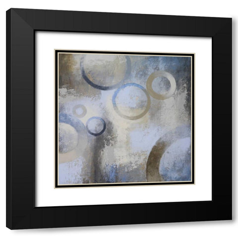 Cobalt II Black Modern Wood Framed Art Print with Double Matting by Marcon, Michael