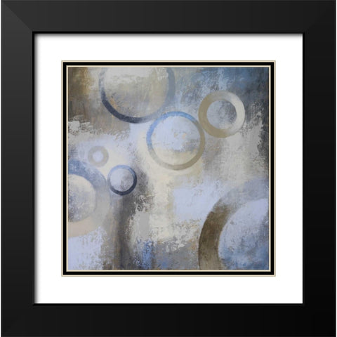 Cobalt II Black Modern Wood Framed Art Print with Double Matting by Marcon, Michael