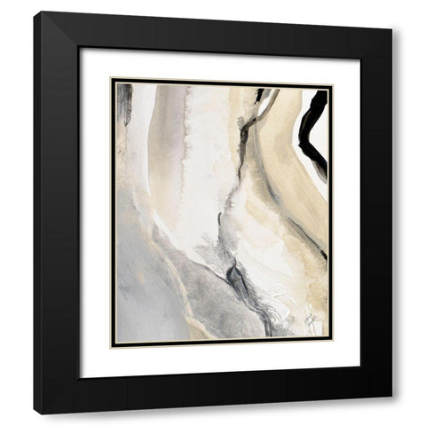 Crystalline Set I Black Modern Wood Framed Art Print with Double Matting by Loreth, Lanie