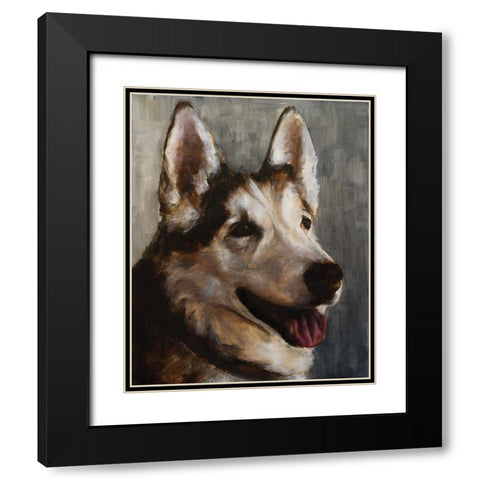 Best Friend I Black Modern Wood Framed Art Print with Double Matting by Johnson, Walt