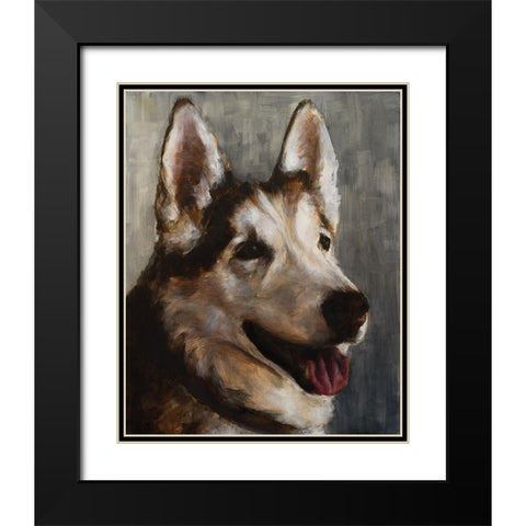 Best Friend I Black Modern Wood Framed Art Print with Double Matting by Johnson, Walt