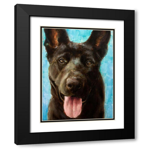 Best Friend II Black Modern Wood Framed Art Print with Double Matting by Johnson, Walt