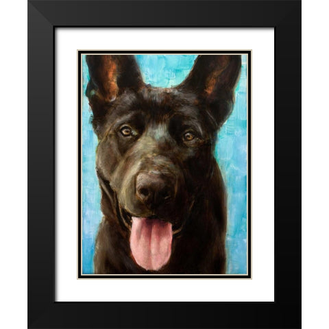 Best Friend II Black Modern Wood Framed Art Print with Double Matting by Johnson, Walt