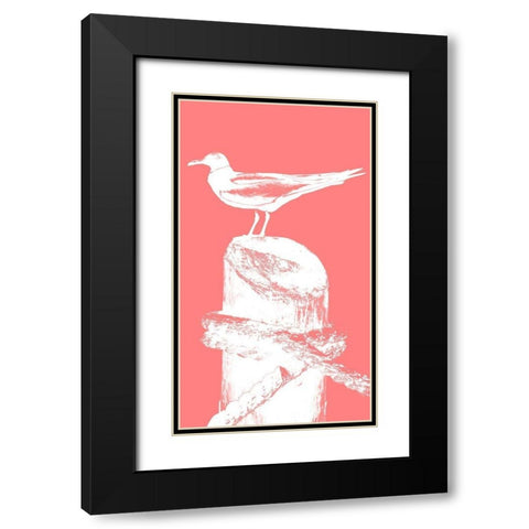 Perching Seabird I Black Modern Wood Framed Art Print with Double Matting by Bryant, Susan