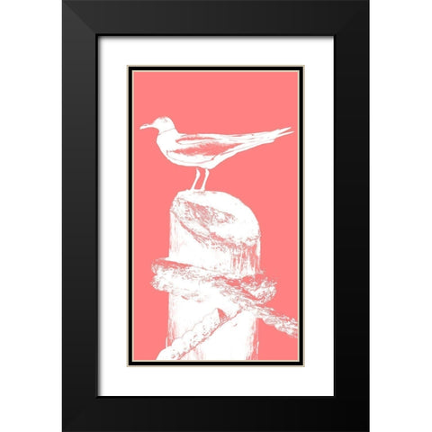 Perching Seabird I Black Modern Wood Framed Art Print with Double Matting by Bryant, Susan