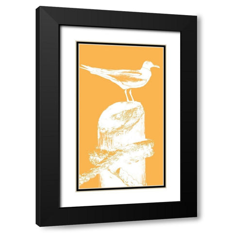 Perching Seabird III Black Modern Wood Framed Art Print with Double Matting by Bryant, Susan