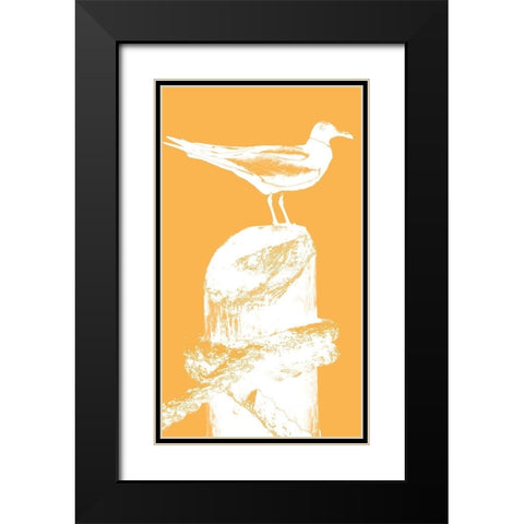 Perching Seabird III Black Modern Wood Framed Art Print with Double Matting by Bryant, Susan