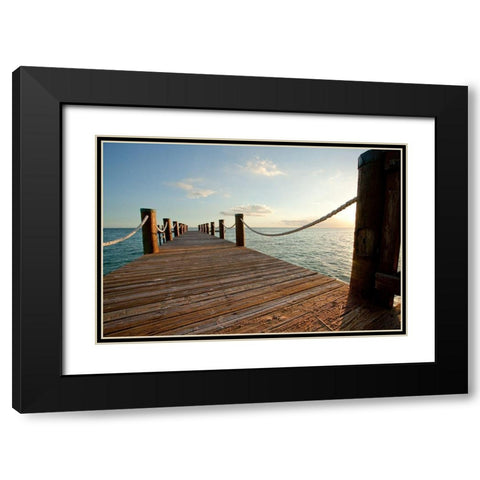 On The Water I Black Modern Wood Framed Art Print with Double Matting by Bryant, Susan