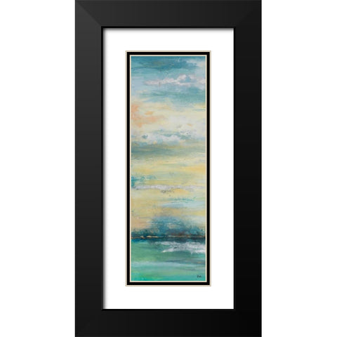 Misty Morning Panel I Black Modern Wood Framed Art Print with Double Matting by Pinto, Patricia