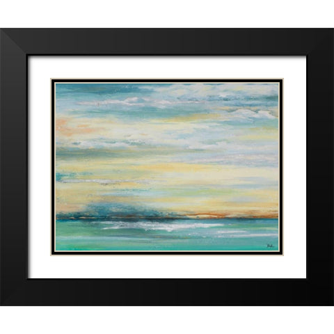 Misty Morning Black Modern Wood Framed Art Print with Double Matting by Pinto|Patricia