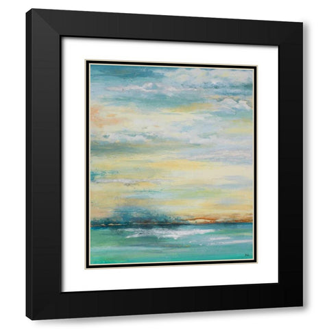 Misty Morning Black Modern Wood Framed Art Print with Double Matting by Pinto, Patricia