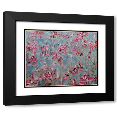 Iridaceae Black Modern Wood Framed Art Print with Double Matting by Coolick, Ann Marie