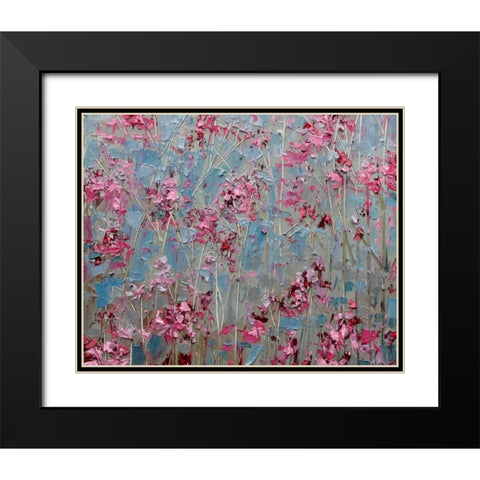 Iridaceae Black Modern Wood Framed Art Print with Double Matting by Coolick, Ann Marie