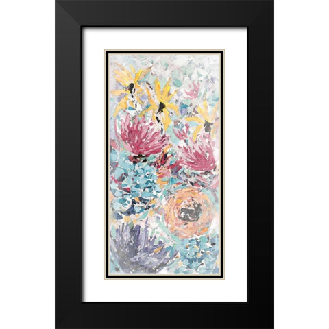 Internodes Watercolor Black Modern Wood Framed Art Print with Double Matting by Coolick, Ann Marie