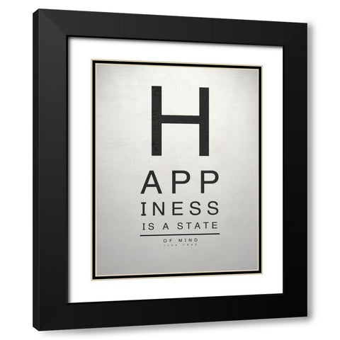 Inspirational Eye Chart I Black Modern Wood Framed Art Print with Double Matting by SD Graphics Studio
