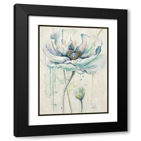 Fresh Poppies II Black Modern Wood Framed Art Print with Double Matting by Pinto, Patricia