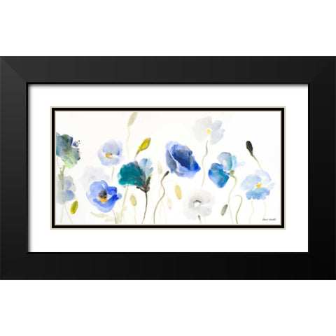 Poppy Line up Black Modern Wood Framed Art Print with Double Matting by Loreth, Lanie