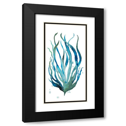 Aqua Creatures III Black Modern Wood Framed Art Print with Double Matting by Medley, Elizabeth