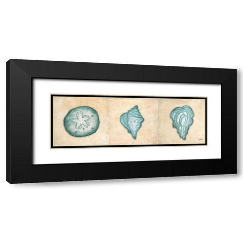 Shells II Black Modern Wood Framed Art Print with Double Matting by Medley, Elizabeth