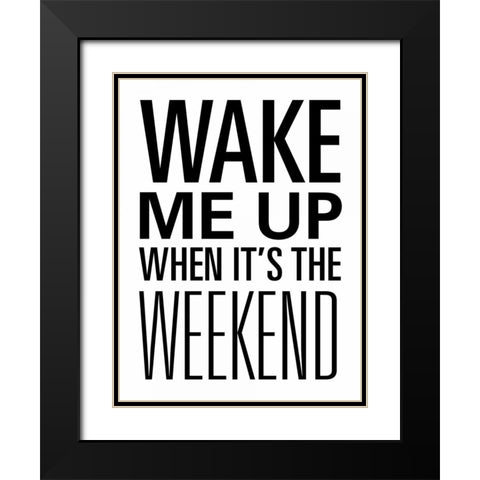 Weekend Desserts I Black Modern Wood Framed Art Print with Double Matting by SD Graphics Studio