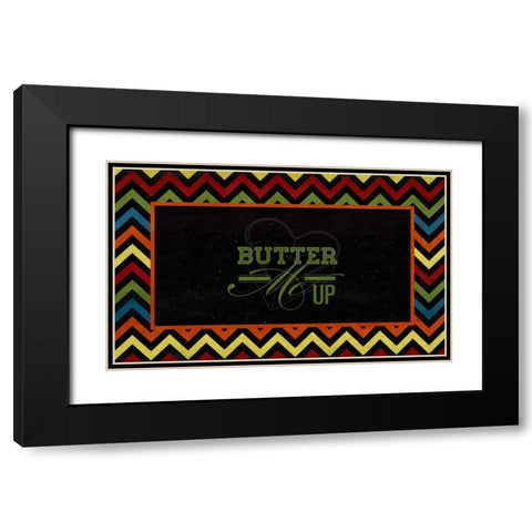 Butter Me Up Black Modern Wood Framed Art Print with Double Matting by Studio, Sd Graphics