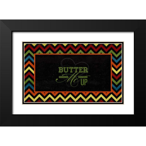 Butter Me Up Black Modern Wood Framed Art Print with Double Matting by Studio, Sd Graphics