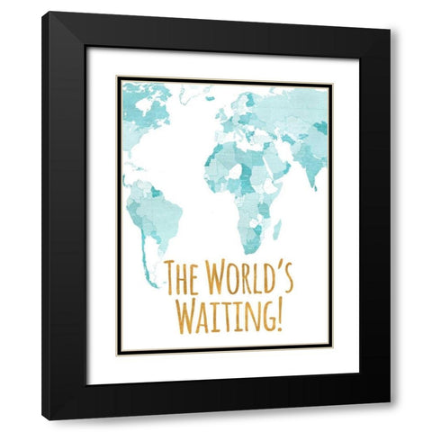The Worlds Waiting Black Modern Wood Framed Art Print with Double Matting by Studio, Sd Graphics