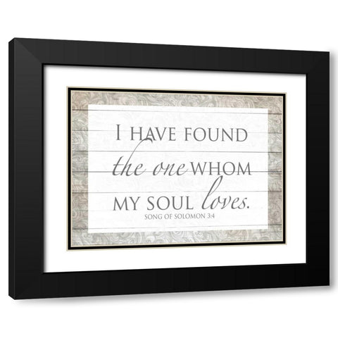 Song of Solomon Black Modern Wood Framed Art Print with Double Matting by Studio, Sd Graphics