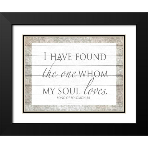Song of Solomon Black Modern Wood Framed Art Print with Double Matting by Studio, Sd Graphics