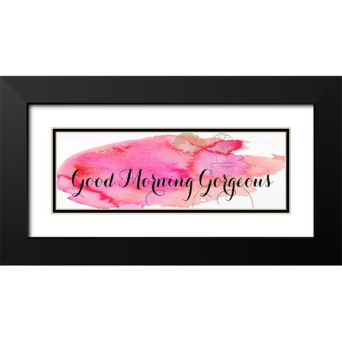 Beautiful and Gorgeous II Black Modern Wood Framed Art Print with Double Matting by SD Graphics Studio