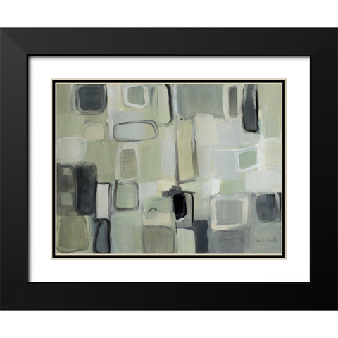 Quiet Harmony Black Modern Wood Framed Art Print with Double Matting by Loreth, Lanie