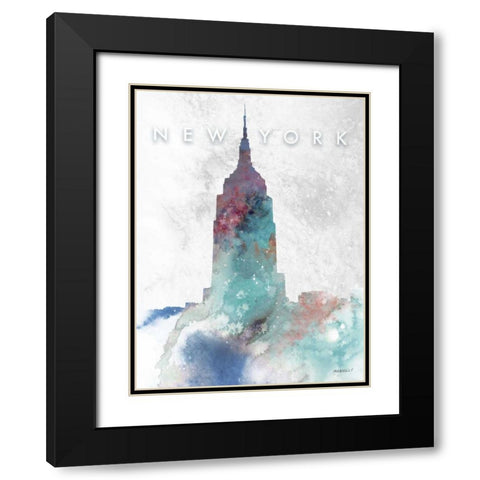 Empire Black Modern Wood Framed Art Print with Double Matting by Meneely, Dan