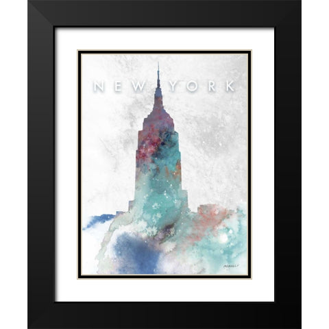 Empire Black Modern Wood Framed Art Print with Double Matting by Meneely, Dan