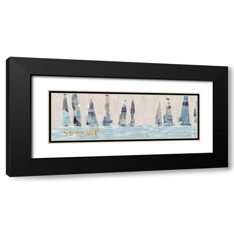 Sailing Inspiration I Black Modern Wood Framed Art Print with Double Matting by Meneely, Dan