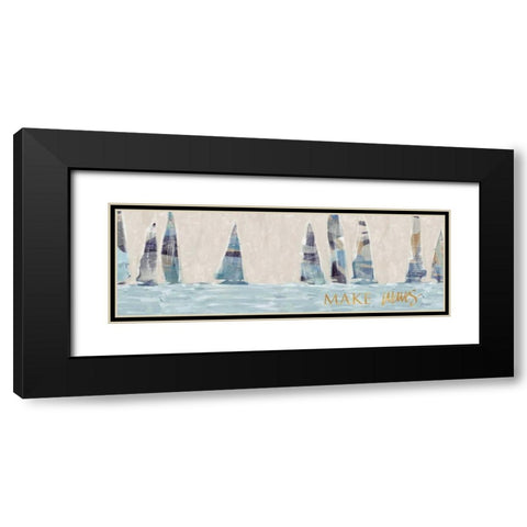Sailing Inspiration II Black Modern Wood Framed Art Print with Double Matting by Meneely, Dan