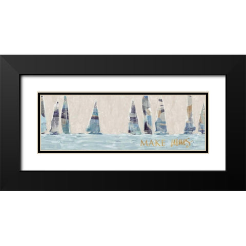 Sailing Inspiration II Black Modern Wood Framed Art Print with Double Matting by Meneely, Dan