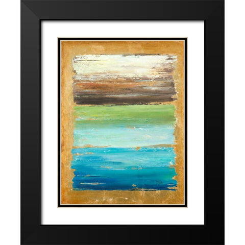 The Palette Black Modern Wood Framed Art Print with Double Matting by Pinto, Patricia