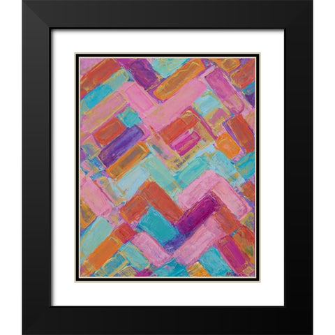 Golden Internodes I Black Modern Wood Framed Art Print with Double Matting by Coolick, Ann Marie