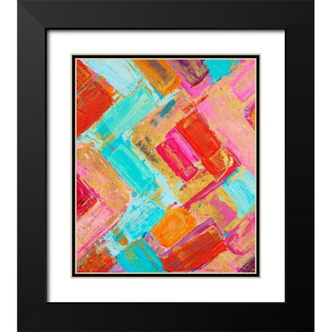 Vibrant Internodes Black Modern Wood Framed Art Print with Double Matting by Coolick, Ann Marie