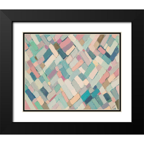 Infinity Pastels Black Modern Wood Framed Art Print with Double Matting by Coolick, Ann Marie