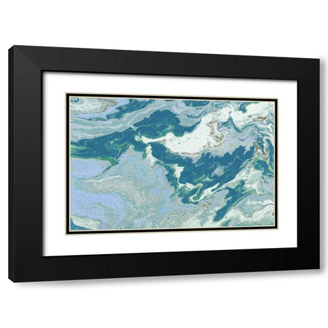 Explore the Space Black Modern Wood Framed Art Print with Double Matting by Mercado, M.